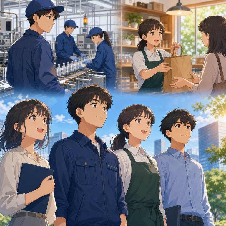 製造から販売まで働くことで社会とのつながりを育む